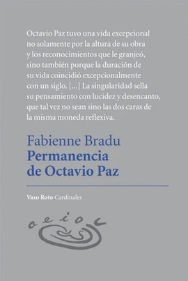 PERMANENCIA DE OCTAVIO PAZ