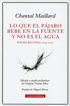 LO QUE EL PAJARO BEBE EN LA FUENTE Y NO ES EL AGUA; POESIA REUNIDA 2004-2020