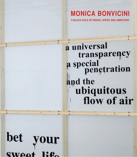 MONICA BONVICINI.A BLACK HOLE OF NEEDS,HOPES AND AMBITIONS