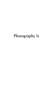 MISHKA HENNER. PHOTOGRAPHY IS