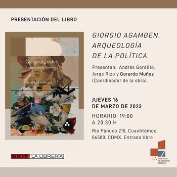 PRESENTACIN GIORGIO AGAMBEN ARQUEOLOGA DE LA POLTICA 